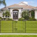 Decorative Garden Fence 6 Panels 13.4 ft (L)32in (H) Metal Garden Fences with 5 Panels + 1 Gate, No Dig Animal Barrier Fencing Rustproof Wire Border Temporary Dog Fence for Patio Yard Lawn Outdoor