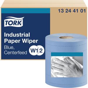 Tork Industrial Wiper Blue W1/W2, Centerfeed, 2 x 375 Sheets, 13244101 (10 inches (Case of 2 Rolls)) Tork Industrial Wiper Blue W1/W2, Centerfeed, 2 x 375 Sheets, 13244101 (10 inches (Case of 2 Rolls))