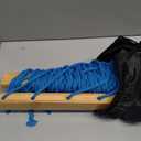 SUNCREAT Rope Hammock with Spreader Bar, Carrying Bag, 450 lbs Capacity, Two Person Hammock with Tree Hooks, Blue