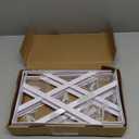 Acrux7 12 Pack White Steel Shelf Brackets 12x8inch - Heavy Duty L Brackets with Screws, White Metal Shelf Brackets - Perfect for DIY Shelves