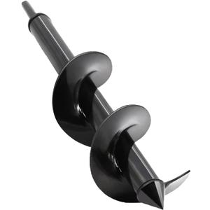 SYITCUN Auger Drill Bit for Planting - 4"X12" Heavy-Duty Garden Auger Spiral Drill Bit - Bulb Planter Tool & Post Hole Digger - 3/8" Hex Drive Drill