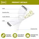 Gluest Heavy Duty Picture Hanging Strips, 32 Pairs (64 Strips) Damage Free Hook and Loop Strips, No Drill Double Sided Adhesive Mounting Tape for Painted Walls, Frames & Home DecorSize XL