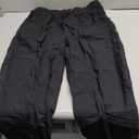 Puimentiua Women Linen Pants Lightweight Pants with Lace Side Summer Casual Beach Drawstring Elastic Waist Trousers Black, Medium, Black 