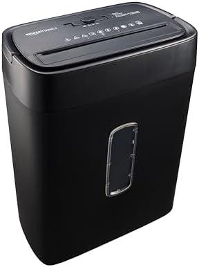 Bonsaii Amazon Basics Cross Cut Paper and Credit Card Shredder, 12 Sheet (New Model), Black