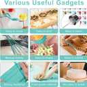 Cake Decorating Kit,Piping Bags and Tips Set,Cake Decorating Supplies,Frosting Piping Kit,Cake Baking Supplies for Beginners (488PS)