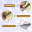 MECCANIXITY 28800 PCS Glass Mirrors Disco Ball Tiles Self-Adhesive Gold Mirror Mosaic Tiles 5 x 5mm for Disco Ball, DIY Craft, KTV Decoration 48 Sheet