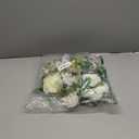 Lvydec 2 Pack Artificial Peony Garland - 6ft Silk White Peony Flower Arch Vine for Wedding Party Table Decoration