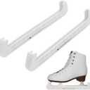 2 Pcs Ice Skate Guards Adjustable Figure Skating Guards Universal Hockey Shoe Blade Covers Anti-Slip Blade Walking Protector Ice Skating Accessories