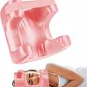 Face Pillow for Wrinkles, Anti Wrinkle Pillow for Beauty Sleep, Ergonomic Beauty Cervical Pillow with Cooling Silk Pillow Covers(Pink)