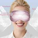 2 Packs Cooling Eye Mask and Neck Ice Pack Wrap,Hot Cold Compress Ice Pack for Neck,Cold Gel Cooling Mask for Sleep,Reusable Ice Eye Mask Cold Compress for Puffy Eyes,Pink