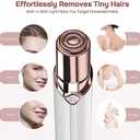 Electric Painless Hair Remover, Facial Hair Removal for Women - as Seen on TV Face Shaver, Hair Removal Device with 2 Replacement Heads