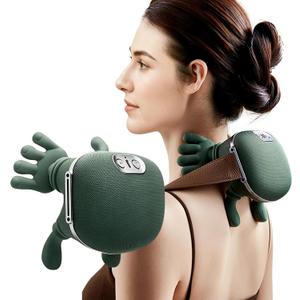 Neck Massager with Heat, Electric Shiatsu Neck and Shoulder Massager with Fingers - Use 5V/2A Standard USB Charger Only