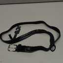 CTM Boys' Leather 3/4 Inch Adjustable Braided Dress Belt (X-Large, Black)