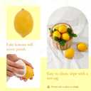 12 Pcs Artificial Lemons, Realistic Fake Yellow Lemons for Home Kitchen Decor, Fruit Bowl Filler, Countertop Centerpiece, Table Vase Display, Lemonade Party, Farmhouse and Seasonal Decoration