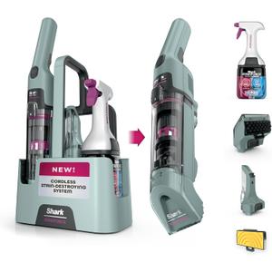 Shark StainForce Cordless Stain, Odor & Urine Remover, 2 Tools, Caddy HX101