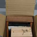 Cedar Wood Open Nesting Box - Cardinal Bird House Birdhouse - Dove Nesting Box - Shelter Shelf - Bonus Suet Cake Feeder - Robin Blackbird Bird House - DIY Birdhouse Feeder Kits for Adults.