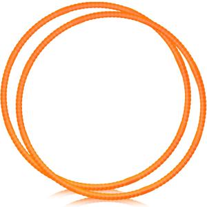2 Pcs Toy Hoop Exercise Hoop Detachable Adjustable Plastic Toy Ring Playground Equipment for School Colored Circles Exercise Ring for Teens Dog Agility Equipment(Orange,23 Inch)