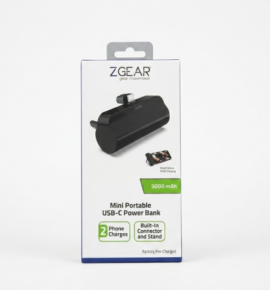 ZGear Mini Portable USB-C Power Bank 5000mAh