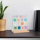 Note to Self Words Acrylic Plaque Sign, Therapy Office School Counselling Office Gifts for Counselor, Psychologist, Therapist, Inspirational Mental Health Gifts for Teachers, Students