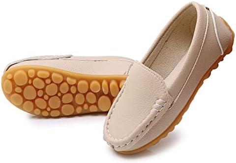 RVROVIC Kids Girls Boys Slip-on Loafers Oxford PU Leather Flats Shoes(Toddler/Little Kid), Size 30