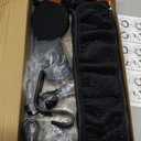 NBTEPEM 27 PCs Black Bling Car Accessories Set for Women, Steering Wheel Covers Universal Fit 15 Inch, Bling License Plate Frame, Bling Phone Holder, Bling Car Coasters (Black Diamond)