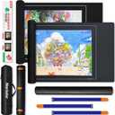 Nariolar Jigsaw Puzzle Mat Roll Up 47 x 26 Inch Portable Non-Slip Rubber & Felt Mat for 500/1000/1500 Piece Puzzles, Pack of 2, Mats
