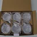 Cricut Beveled Blank, Ceramic-Coated, Dishwasher & Microwave Safe Mug to Decorate, Mug Press & Infusible Ink Compatible,12 Oz Sublimation, Ideal for Crafts and Printing, 6 Count, White