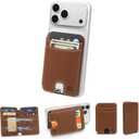 for MagSafe Slim Wallet,6 Cards Holder,Magnetic Wallet for iPhone,for Galaxy with Magnetic Case,Magnetic Phone Card Holder,RFID Blocking,Minimalist Wallet for Travel Essentials,Coffee Brown