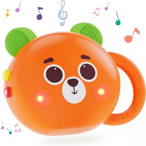 Musical Baby Toys, New Born, Toddlers Toy Interactive Development Educational Kids Best Music Station Gift for 3 Months and up (5 Animal, Farm Theme Songs Ver.)