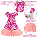 2 x Hawaiian Tropical Cocktail & Floral Dress Honeycomb Table Centerpieces 9pcs Double-Sided Decorations for Bachelorette Bridal Shower Luau Summer Beach Party