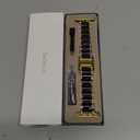 V.R.HOPE Gold Stainless-Steel Metal Resin Apple Watch Band 42mm 44mm 45mm 46mm 49mm Fashion Bracelet Strap for Women Compatible with iWatch Series Ultra3/ 11/ 10/ 9/ 8/ 7/ 6/ 5/ 4/ 3/ 2/ 1/ SE (Black+Gold)