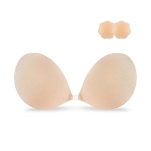 Niidor Adhesive Strapless Bra for Women Sticky Invisible Push up Silicone Bra for Backless Dress 2025 Upgraded Clasp Bras
