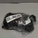 Hiasan French Door Curtains for Small Window, Rod Pocket Short Front Sidelight Curtain, 1 Panel (Black, W 24 inch x L 40 inch)