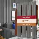 Avana Acoustic Wood Wall Panels  94.4 x 12.6 Inch Gray Oak Acoustic Panels 4 PCs  Wall Panels For Interior Wall Decor For Homes, Offices, Studios  Pleasing Decorative Wood Panels For Wall