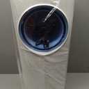 FLOWBREEZE Windowless Portable Air Conditioner, 26" Small Evaporative Air Cooler for Room No Window, 3-Speed Settings, 4 Modes, 7H Timer, Remote Control, 4 Ice Packs, Quiet AC Unit for Bedroom, White