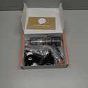 KMM Handheld Car Vacuum Cleaner, 11000PA Vacuum Cleaner & Air Duster, 120W High Power Vacuum Portable Cordless, Hand Held Vacuum Rechargeable with Multi-Nozzles & LED Light for Home, Car, Office (Orange Black)