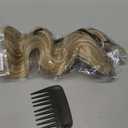 KooKaStyle Invisible Wire Hair Extensions with Transparent Wire Headband Adjustable Size 4 Secure Clips Long Wavy Hairpiece for Women(Beige Blonde mix Lvory Blonde Highlights16inch)