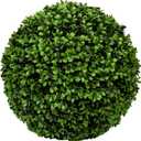AMZ-F1003-30-91 Boxwood XXS Plastic Indoor Outdoor Round, 11.81 Inch Diameter, Green Artificial Plant