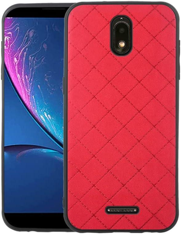 Compatible with Hot Pepper Serrano 3 case Rugged Thin Slim Cell Accessories Anti-Slip Fit Rubber TPU Mobile Phone Silicone Protective Shockproof Full Body Cover for HPP-L55B Women Men Red