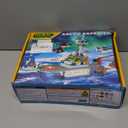 City Boat Building Set with LED Lights, Arctic Explorer Ship Toy Gift for 8 Year Old Boys and Girls, with Helicopter, Drone, Speedboat, Submersible, Iceberg, and Polar Bears