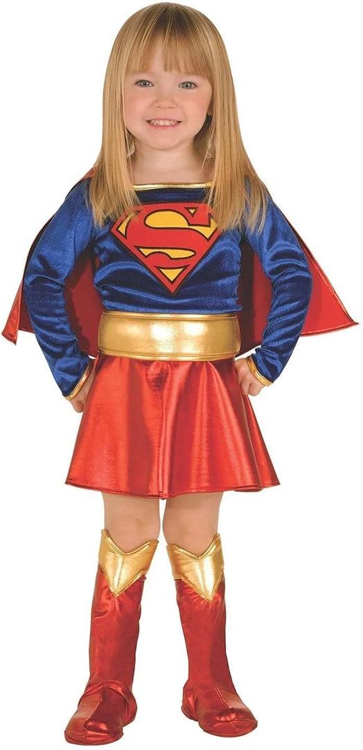 Rubies DC Comics Superheroes: Supergirl Costume Dress for Toddlers, Girl's Toddler, 12-24 Months