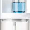 Automatic Mouthwash Dispenser, 19.35oz Touchless Electric Wall-Mounted & Countertop, Rechargeable Mouth Wash Dispensers for Bathroom with Magnetic Cups for Kids & Adults, White