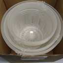 REMIAWY Orchid Pot, 9 Pack Orchid Pots with Holes, 3 Each of 4.8, 5.7 and 6.4 Inch Clear Flower Planter for Repotting, Plastic Slotted Nursery Planters Indoor Outdoor