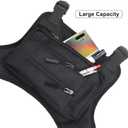 JOYEONDEF Sports Chest Bag for Men, Water Resistant Chest Pack, Running Pack with Cell Phone Holder and Extra Storage, One Size