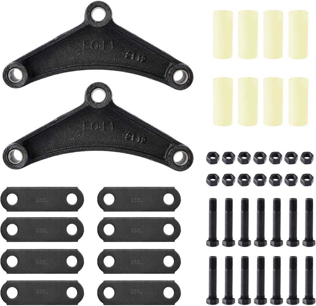 SPARKWHIZ Trailer Shackle Kit, Tandem Trailer Axle Shackle Kit for Double Eye Springs (3.5K -5.2K Axles)