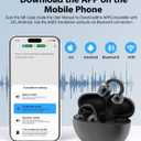 AI Translation Earbuds Real Time, 3-in-1 Translator Earbuds 150 Languages & Accents,language translation earbuds, fit iOS and Android, Open-Ear Clip-On Design Fit for Business Travel Learning(Black)