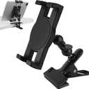 Clip Clamp Tablet Holder for Desk/Table/Glass Door/Desktop Baffle/Easel,Compatible with 7~12.9 inch iPad/Nexus/LG G Pads/Fire HD,360Adjustment Aluminium Alloy Arm Metal Mount