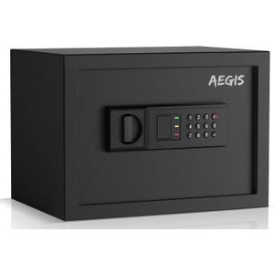 AEGIS 0.8Cu.Ft Electronic Safe Box - Digital Keypad Security Safe for Home/Office, Heavy Duty Steel Cash Box with Silent Access & Anti-Theft Alarm, Compact Wall/Floor Mount Design