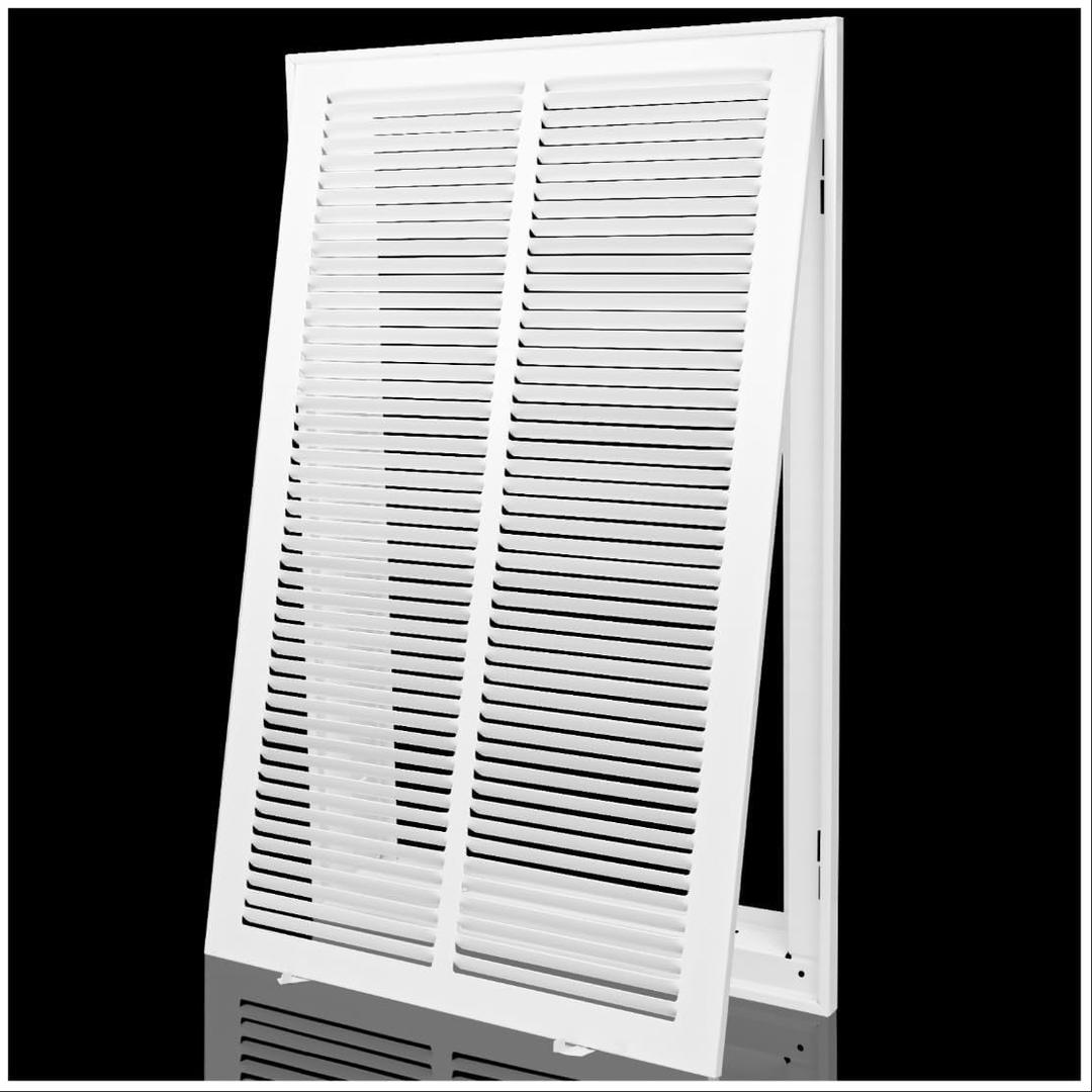Return Air Filter Grille 14x24,Air Return Vent Cover Grill for 14"W x 24"H Duct Opening,Steel HVAC Vent Covers for Wall and Ceiling, Holds 1" Thick AC Filter