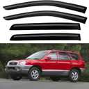 Window Visors Rain Guards for 2001-2006 Hyundai Santa Fe, Out-Channel Window Vent Wind Deflectors Visors Shades for 01-06 Santa Fe